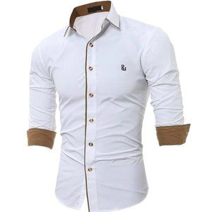 NEW!! Polo Mano Adriano Embroidered Slim Fit Shirt - size Small